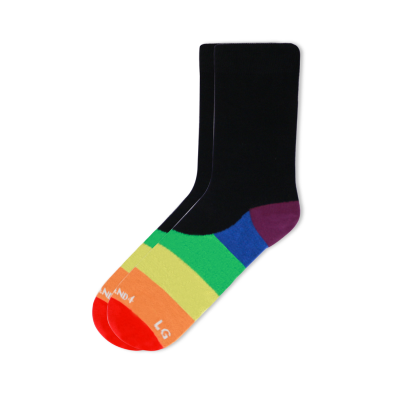 LGBTQ+ Stripe Bamboo Office Sock