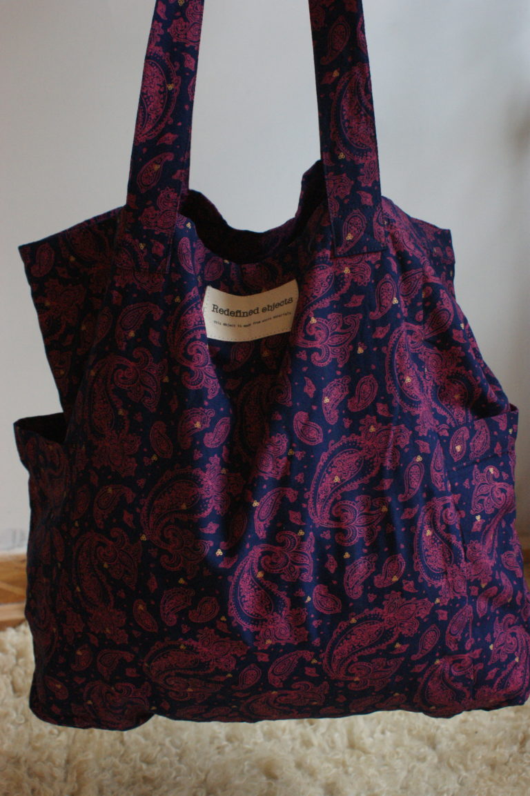 Large Paisley Shopper Tote Bag