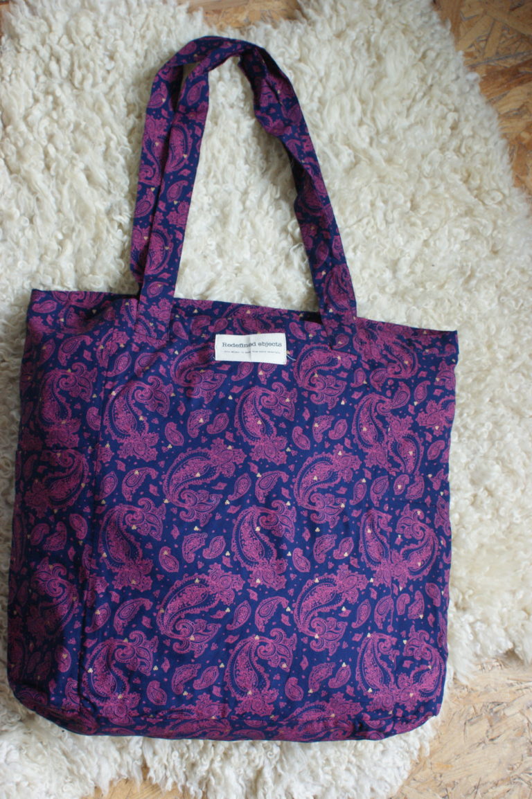 Large Paisley Shopper Tote Bag