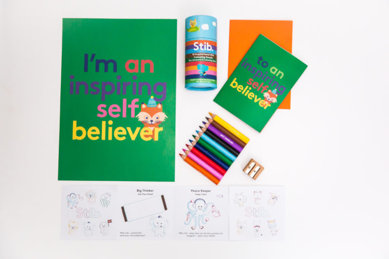 Inspiring Self Believer Pencil, Card and Poster Gift Pack