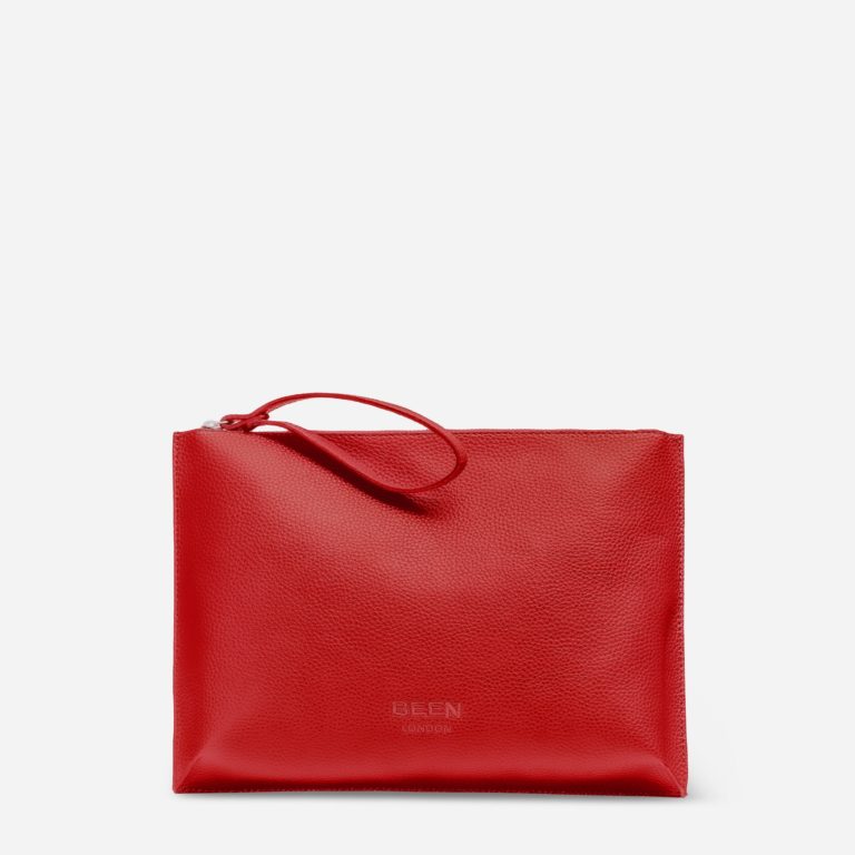Hoxton Clutch - Coral Red