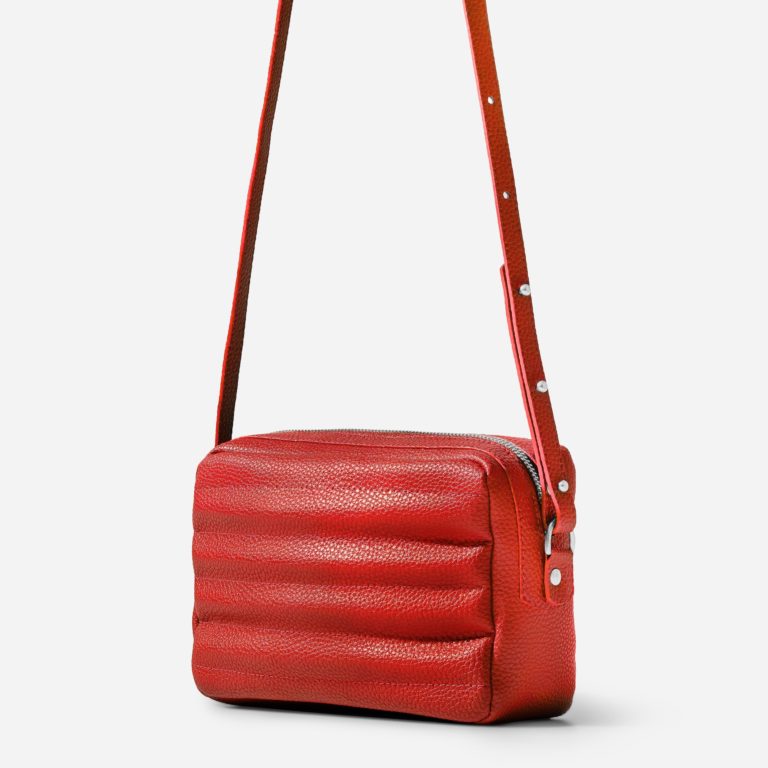 Ridley Crossbody - Coral Red