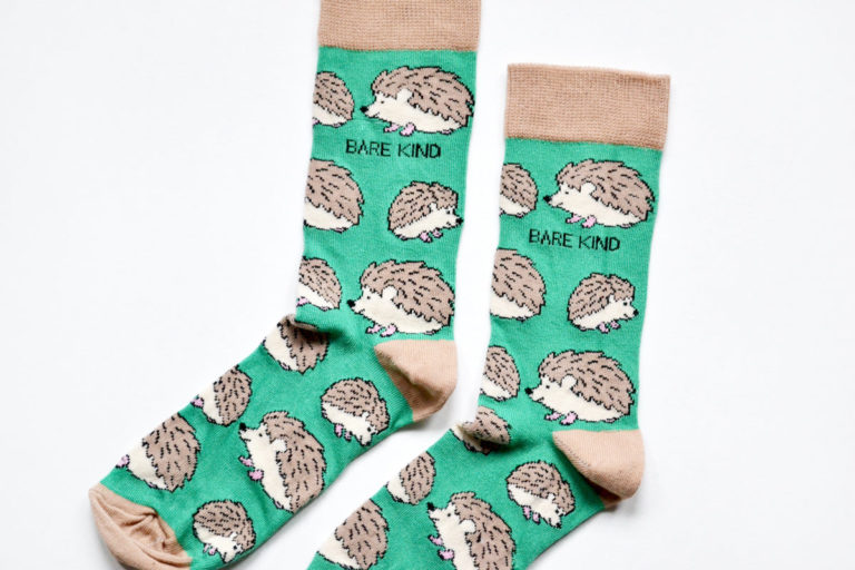 'Save the Hedgehogs' Bamboo Socks